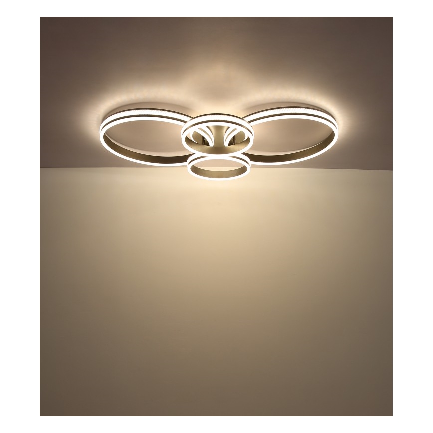 Globo - Lámpara de techo LED LED/39W/230V 2700/4500/6500K 106x60 cm antracita