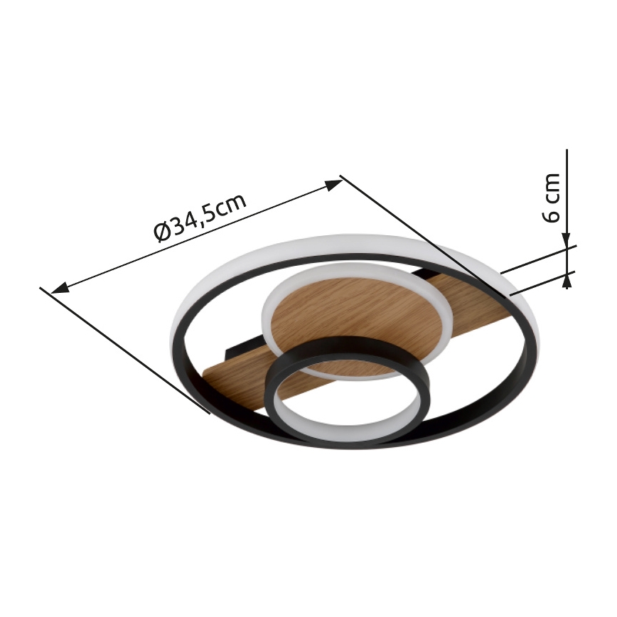 Globo - Plafón LED LED/24W/230V