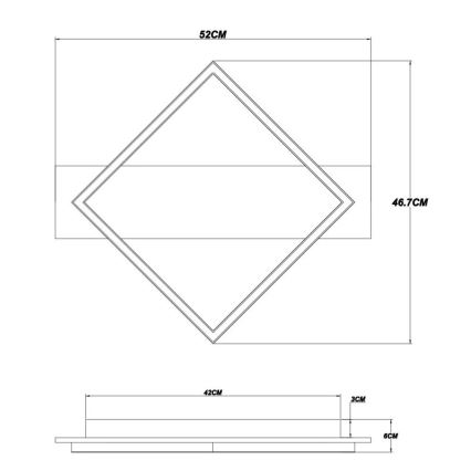 Globo - Plafón LED LED/18W/230V