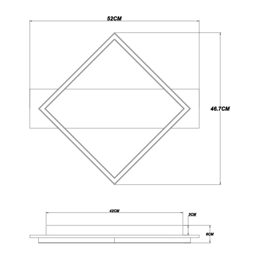 Globo - Plafón LED LED/18W/230V