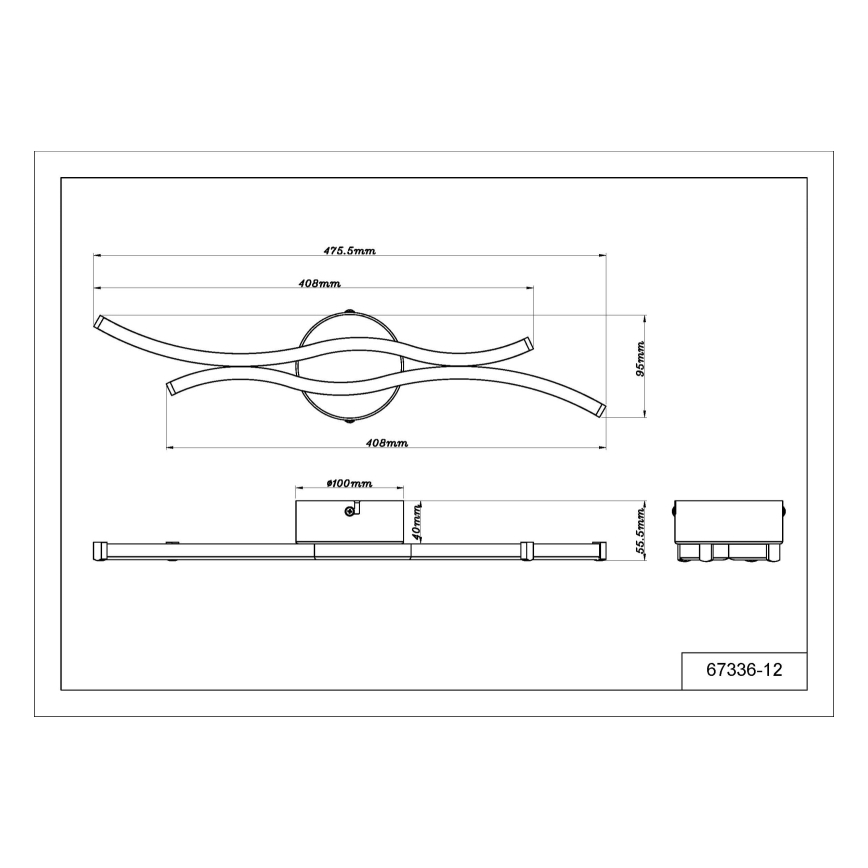 Globo - Plafón LED LED/12W/230V 3000K