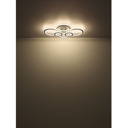 Globo - Lámpara de techo LED regulable LED/60W/230V 2700-6000K 56x78 cm antracita + mando a distancia