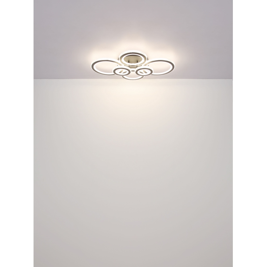 Globo - Lámpara de techo LED regulable LED/60W/230V 2700-6000K 56x78 cm antracita + mando a distancia