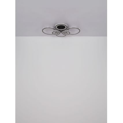 Globo - Lámpara de techo LED regulable LED/60W/230V 2700-6000K 56x78 cm antracita + mando a distancia