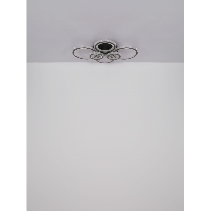 Globo - Lámpara de techo LED regulable LED/60W/230V 2700-6000K 56x78 cm antracita + mando a distancia