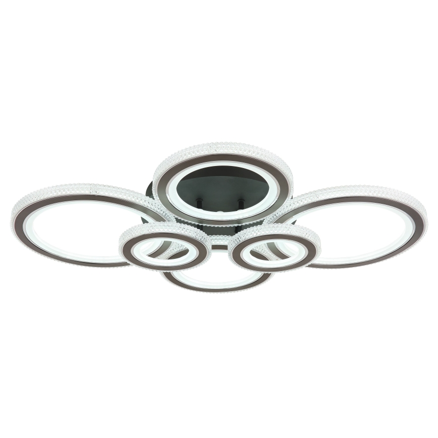 Globo - Lámpara de techo LED regulable LED/60W/230V 2700-6000K 56x78 cm antracita + mando a distancia