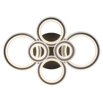 Globo - Lámpara de techo LED regulable LED/60W/230V 2700-6000K 56x78 cm antracita + mando a distancia