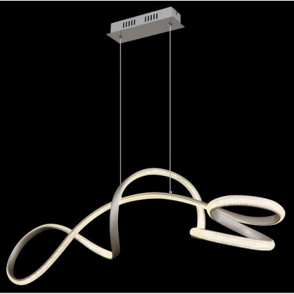 Globo - Lámpara LED colgante LED/40W/230V cromo mate