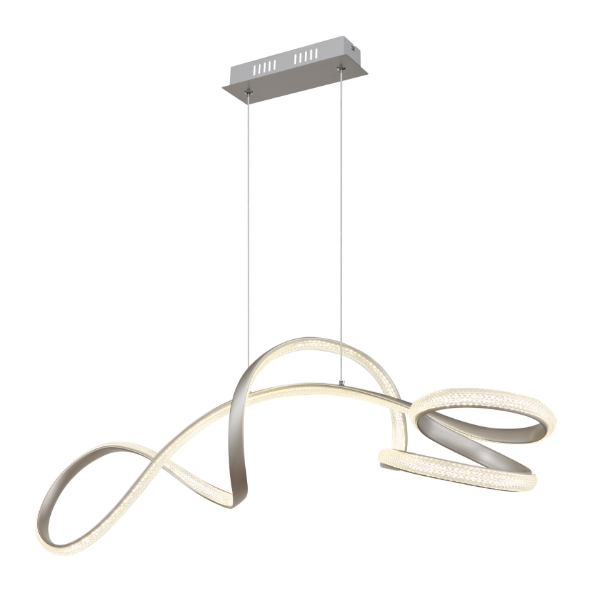 Globo - Lámpara LED colgante LED/40W/230V cromo mate