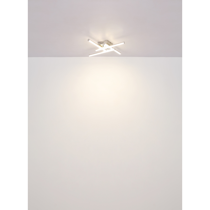 Globo - Plafón LED LED/24W/230V 4000K cromo mate