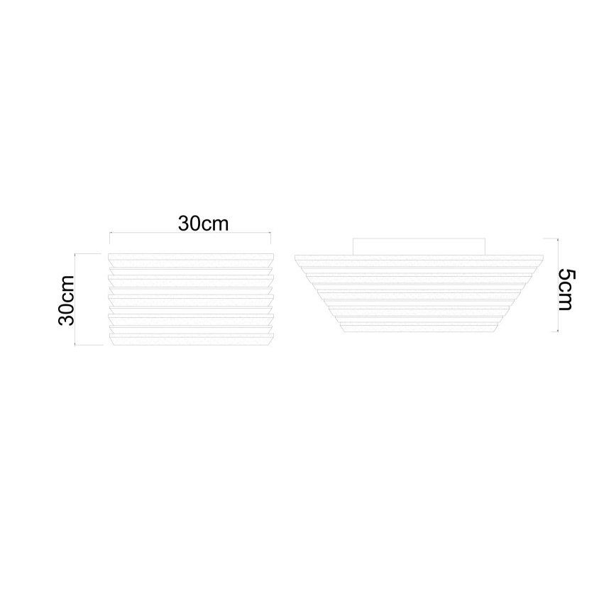Globo - Plafón LED/15W/230V 3000K 30x30 cm