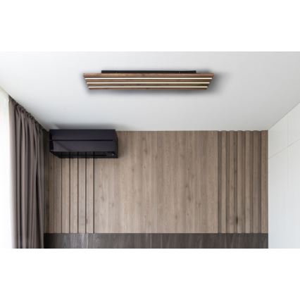 Globo - Plafón LED LED/30W/230V 3000K 80x20 cm madera