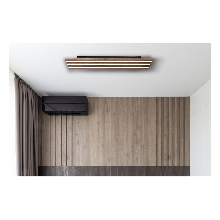 Globo - Plafón LED LED/30W/230V 3000K 80x20 cm madera