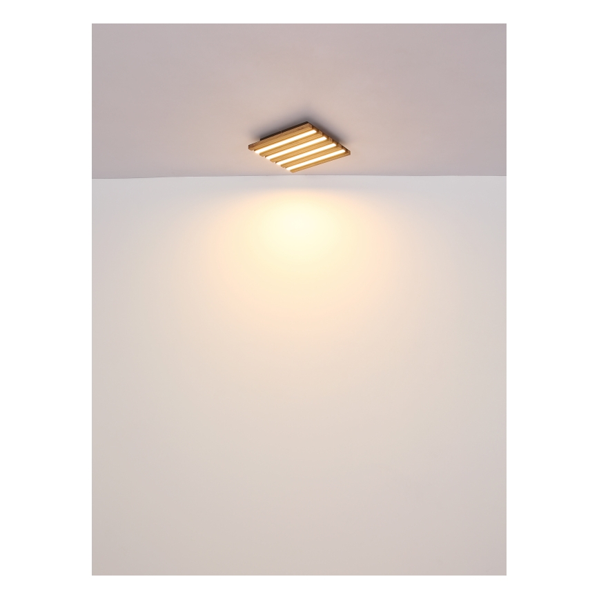 Globo - Plafón LED LED/30W/230V 3000K 80x20 cm madera
