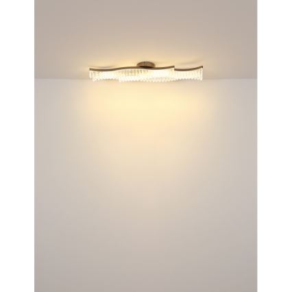 Globo - Plafón LED LED/35W/230V 3200K 18x108 cm cromo mate