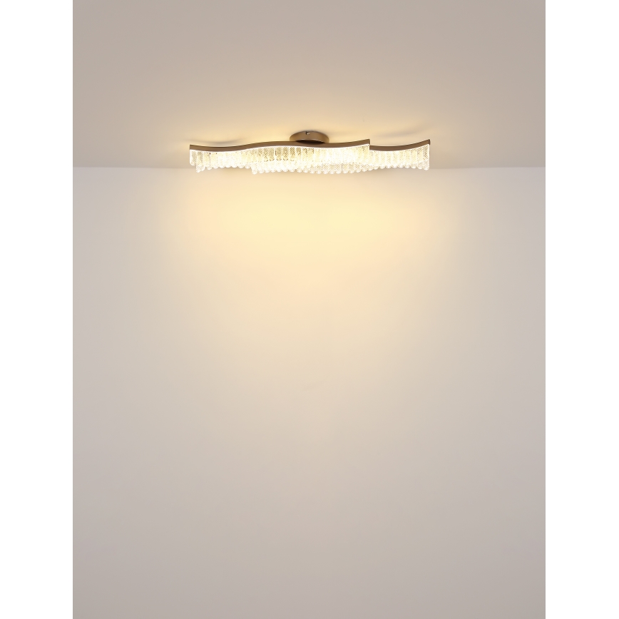 Globo - Plafón LED LED/35W/230V 3200K 18x108 cm dorado