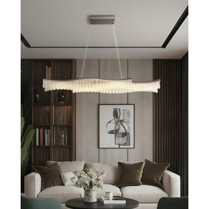 Globo - Lámpara LED colgante LED/35W/230V 3200K cromo mate
