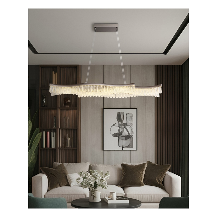 Globo - Lámpara LED colgante LED/35W/230V 3200K cromo mate