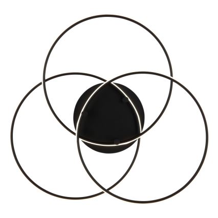 Globo - Plafón LED LED/40W/230V 4000K diá. 45,6 cm negro