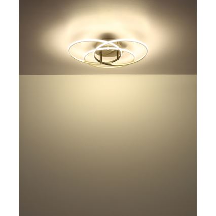 Globo - Plafón LED LED/40W/230V 4000K diá. 45,6 cm cromo mate