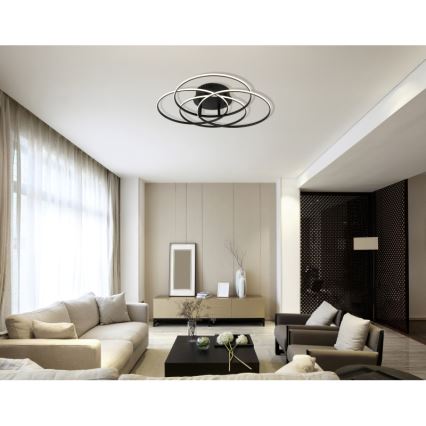 Globo - Plafón LED LED/55W/230V 4000K diá. 51,5 cm negro