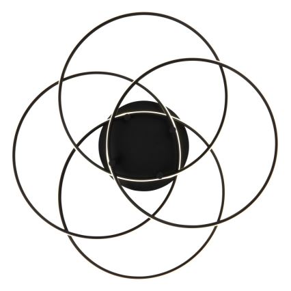 Globo - Plafón LED LED/55W/230V 4000K diá. 51,5 cm negro
