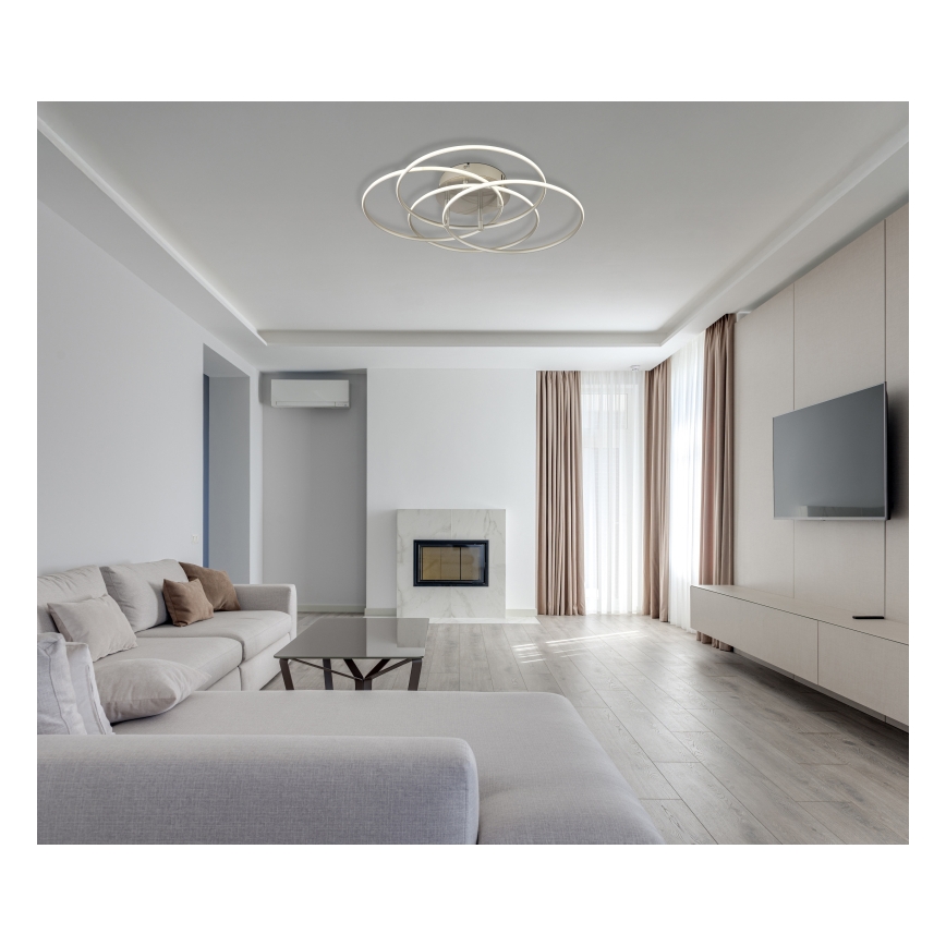 Globo - Plafón LED LED/55W/230V 4000K diá. 51,5 cm cromo mate