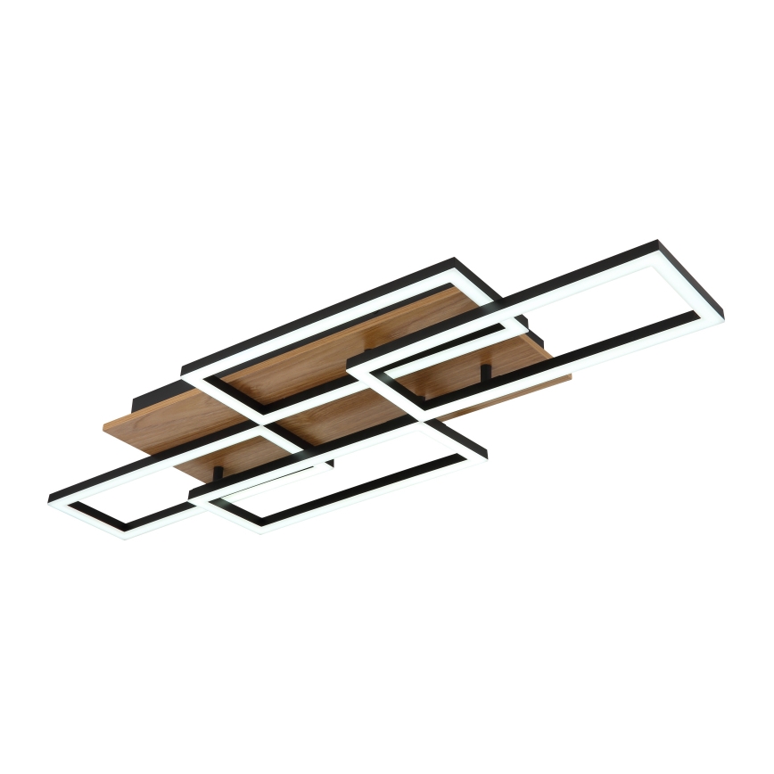Globo - Lámpara de techo LED regulable LED/40W/230V 2700-6500K 32,5x87,5 cm marrón/negro + mando a distancia