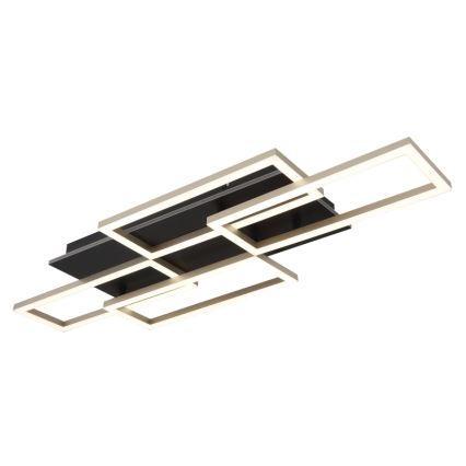 Globo - Lámpara de techo LED regulable LED/40W/230V 2700-6500K 32,5x87,5 cm negra + mando a distancia