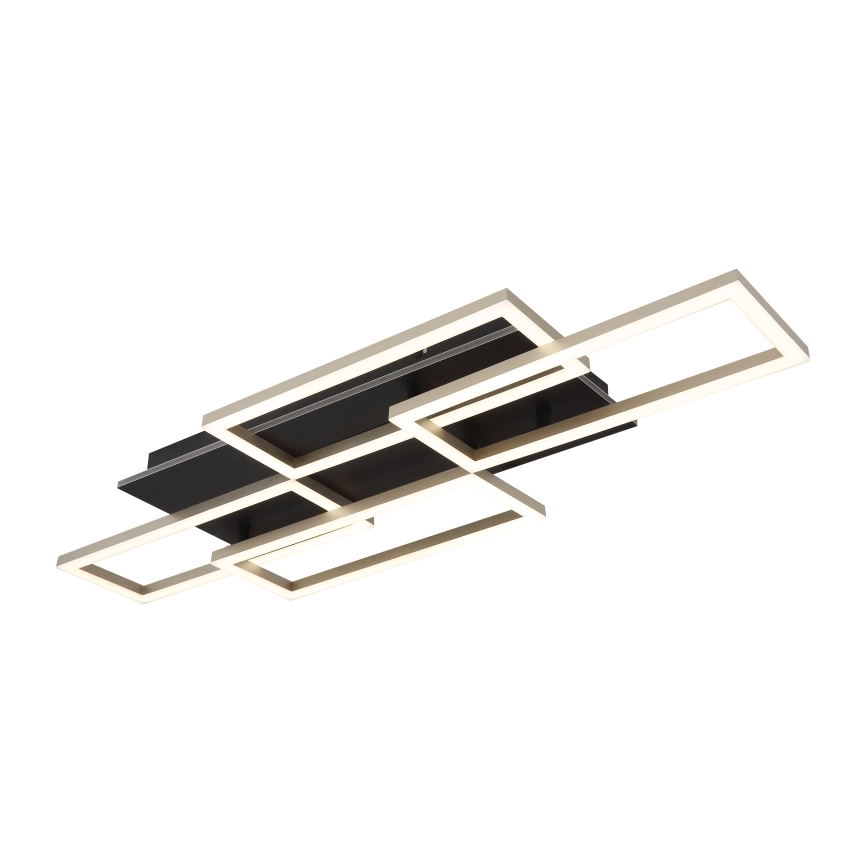 Globo - Lámpara de techo LED regulable LED/40W/230V 2700-6500K 32,5x87,5 cm negra + mando a distancia