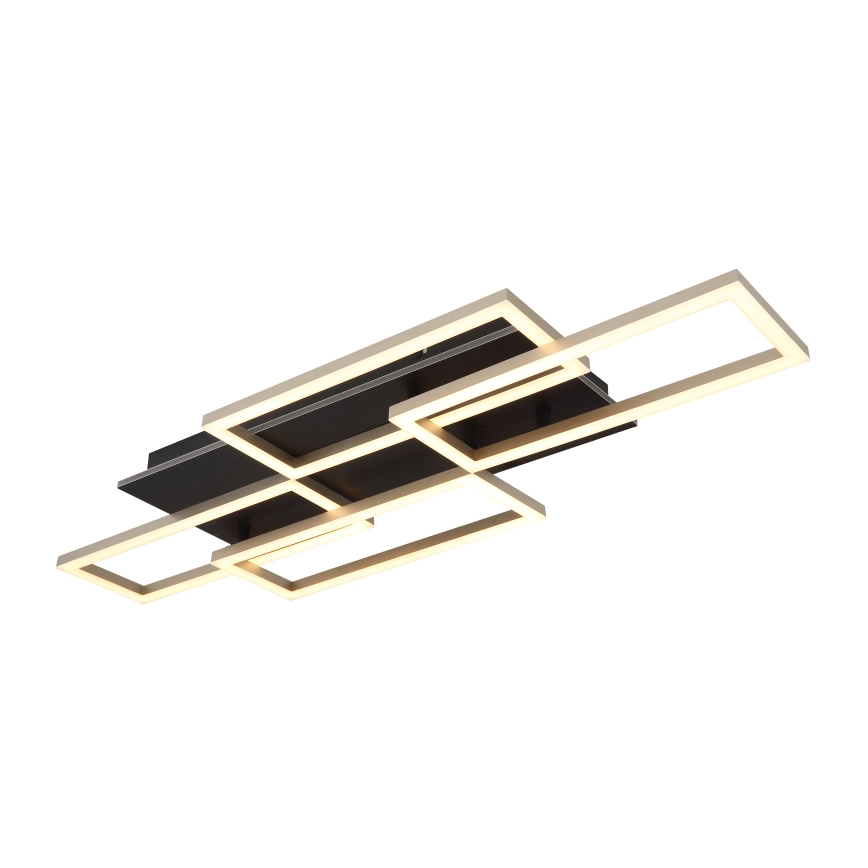 Globo - Lámpara de techo LED regulable LED/40W/230V 2700-6500K 32,5x87,5 cm negra + mando a distancia