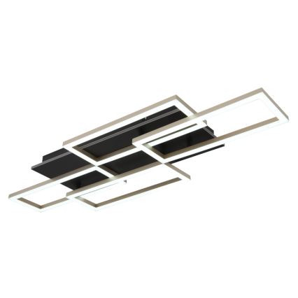 Globo - Lámpara de techo LED regulable LED/40W/230V 2700-6500K 32,5x87,5 cm negra + mando a distancia