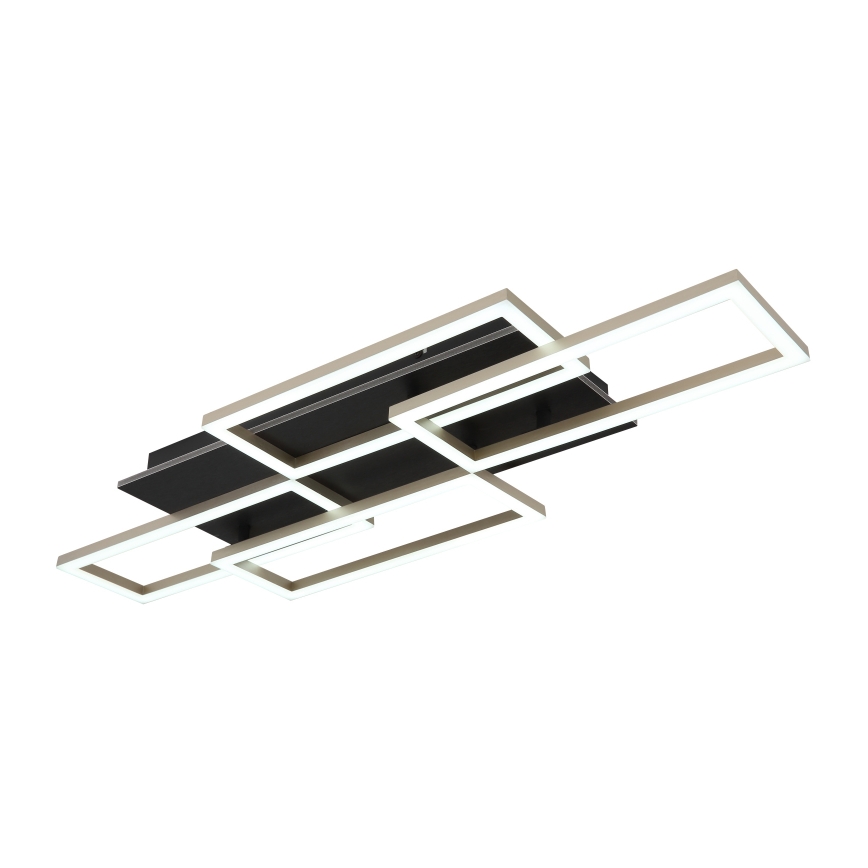 Globo - Lámpara de techo LED regulable LED/40W/230V 2700-6500K 32,5x87,5 cm negra + mando a distancia