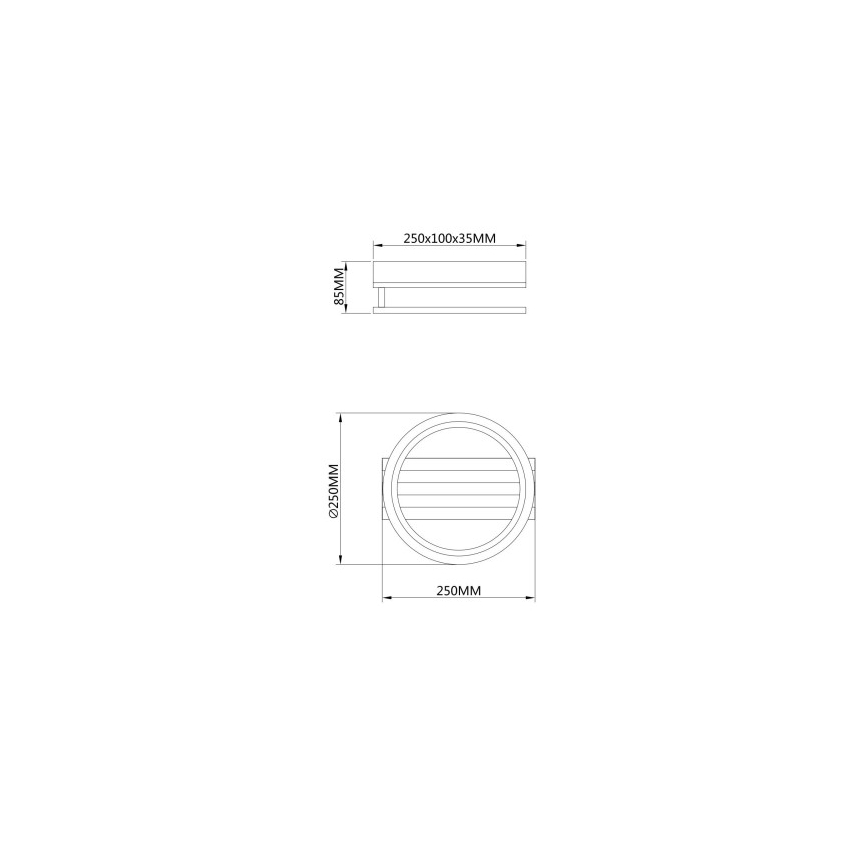 Globo - Luminaria de techo LED/10W/230V 3000/4200/6000K