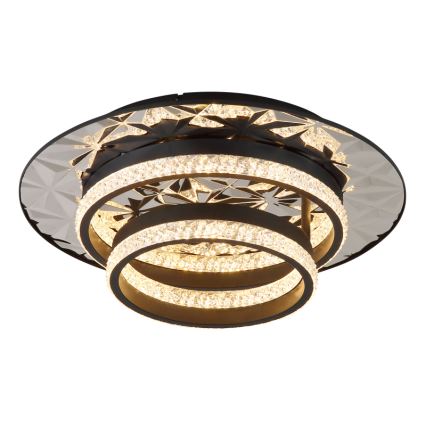 Globo - Plafón LED LED/24W/230V 3000K 40x50,5 cm negro/cromo brillante