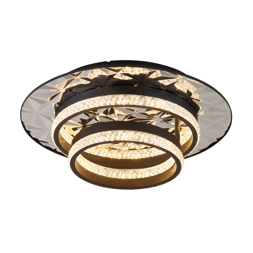 Globo - Plafón LED LED/24W/230V 3000K 40x50,5 cm negro/cromo brillante