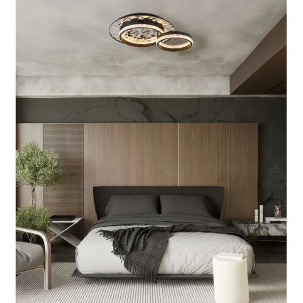 Globo - Plafón LED LED/24W/230V 3000K 40x50,5 cm negro/cromo brillante
