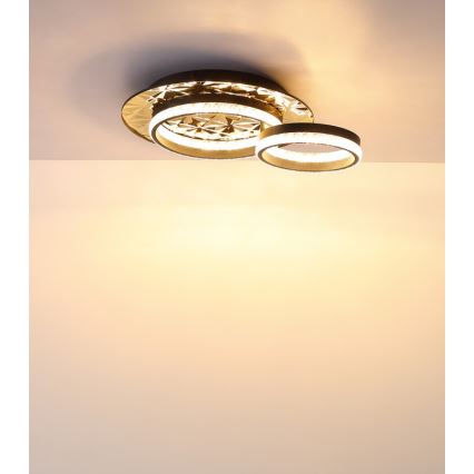 Globo - Plafón LED LED/24W/230V 3000K 40x50,5 cm negro/dorado
