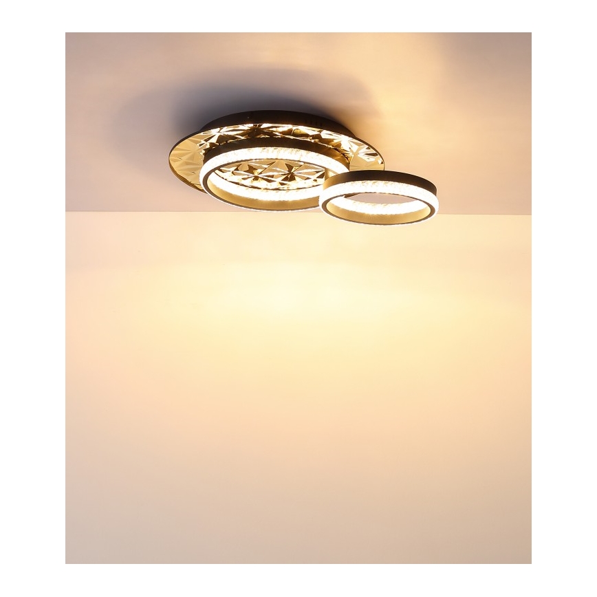 Globo - Plafón LED LED/24W/230V 3000K 40x50,5 cm negro/dorado