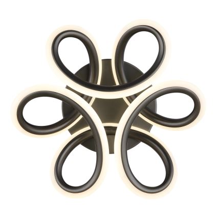 Globo - Lámpara de techo LED LED/24W/230V 2700/4000/6000K Ø 26 cm negra