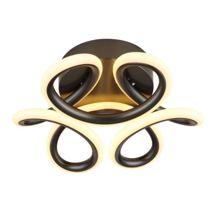 Globo - Lámpara de techo LED LED/24W/230V 2700/4000/6000K Ø 26 cm negra