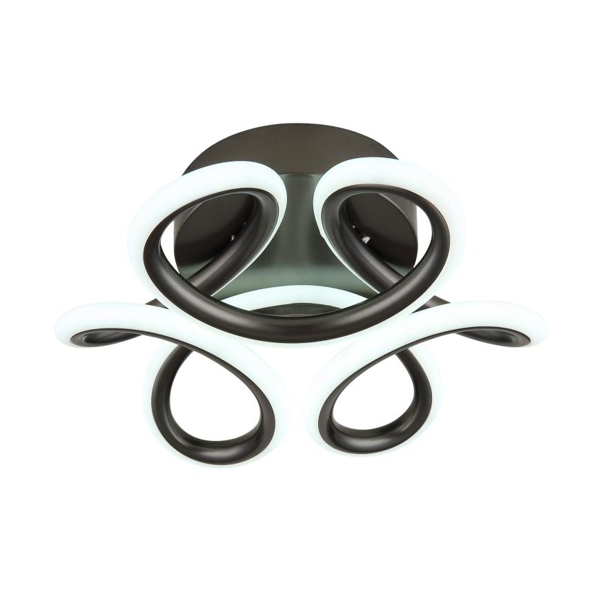 Globo - Lámpara de techo LED LED/24W/230V 2700/4000/6000K Ø 26 cm negra