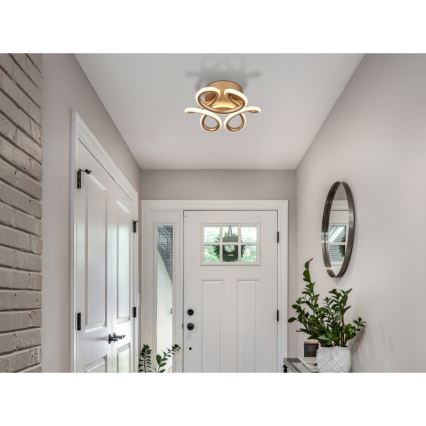 Globo - Lámpara de techo LED LED/24W/230V 2700/4000/6000K Ø 26 cm dorado