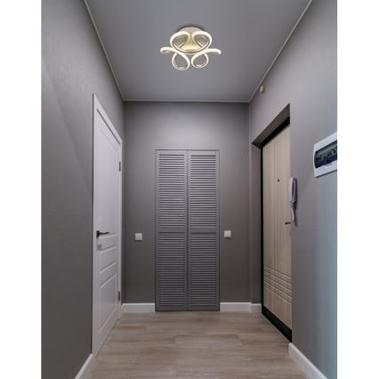 Globo - Lámpara de techo LED LED/24W/230V 2700/4000/6000K diámetro 26 cm cromo mate