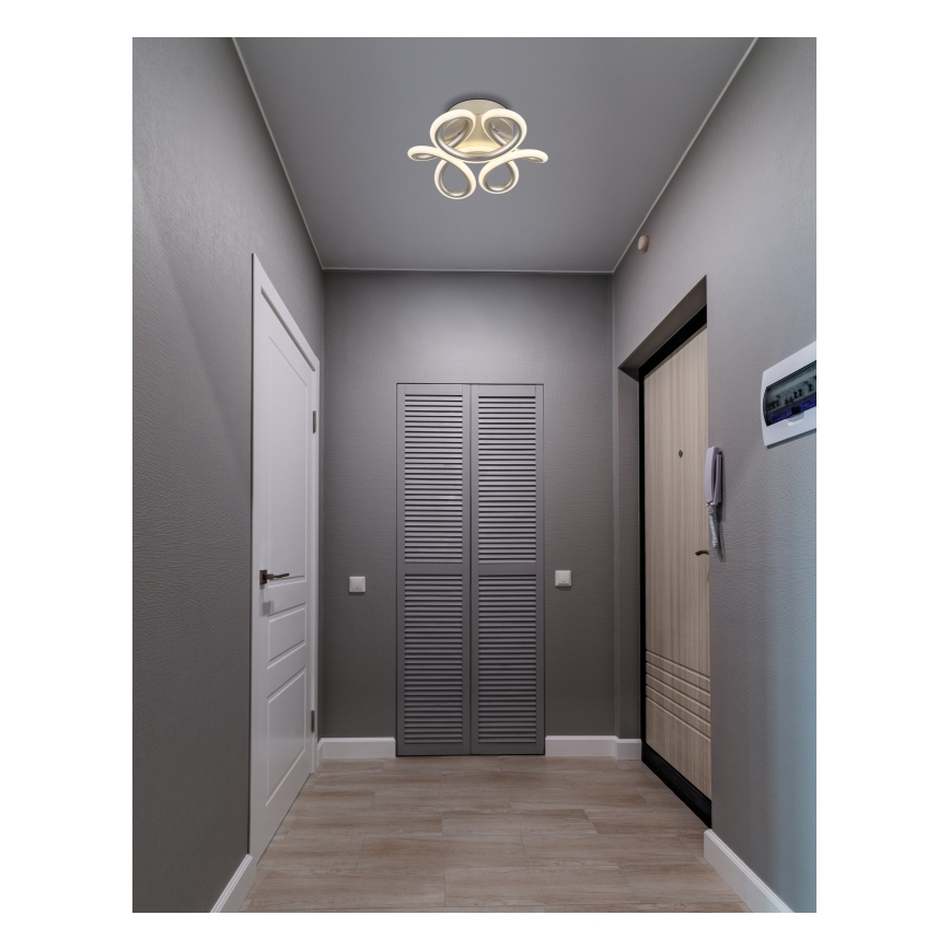 Globo - Lámpara de techo LED LED/24W/230V 2700/4000/6000K diámetro 26 cm cromo mate