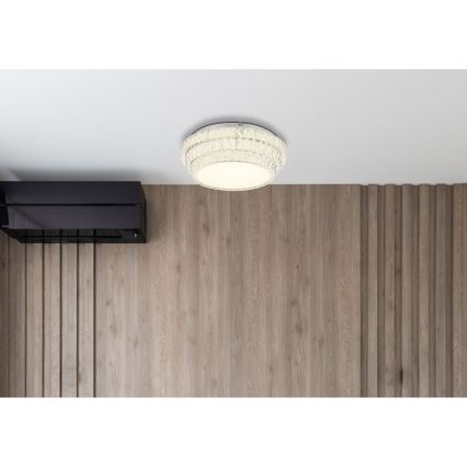 Globo - Lámpara de techo LED regulable LED/48W/230V 2700-6000K diámetro 50 cm blanca + mando a distancia