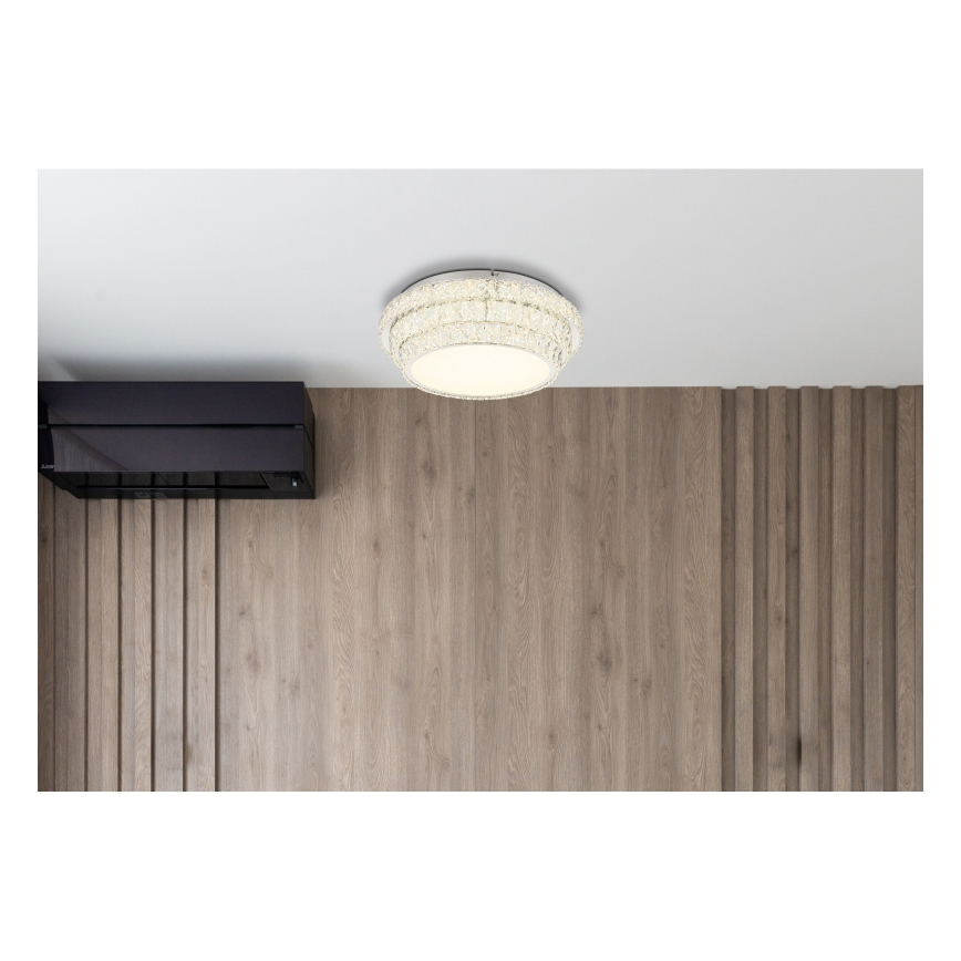 Globo - Lámpara de techo LED regulable LED/48W/230V 2700-6000K diámetro 50 cm blanca + mando a distancia