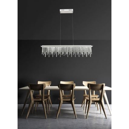 Globo - Lámpara de araña de cristal LED regulable en cadena LED/24W/230V 3000-6000K + mando a distancia