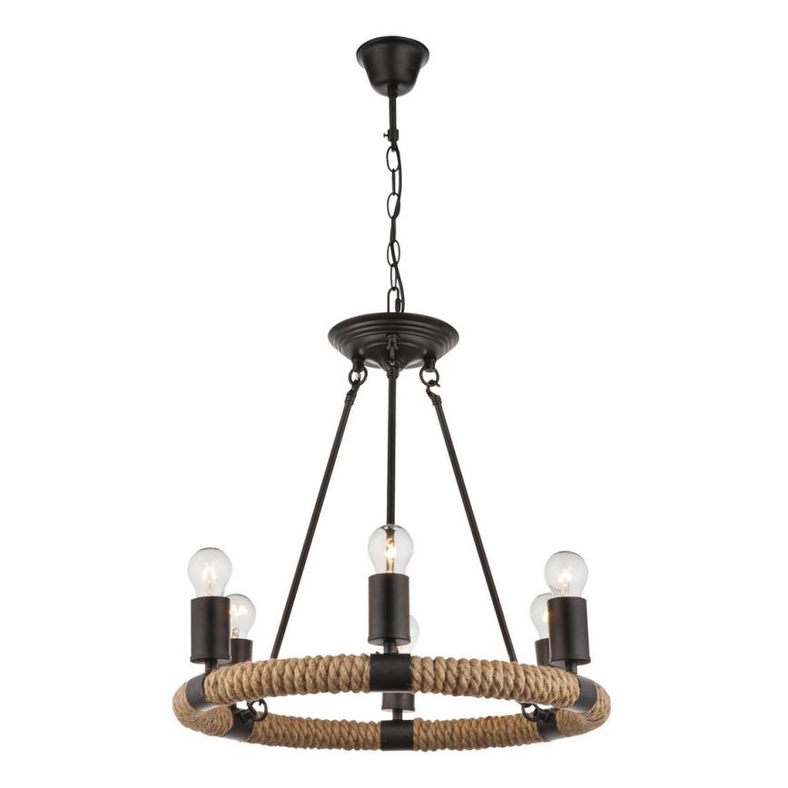 GLOBO 69029-6 - Lámpara colgante ULLEU 6xE27/40W/230V
