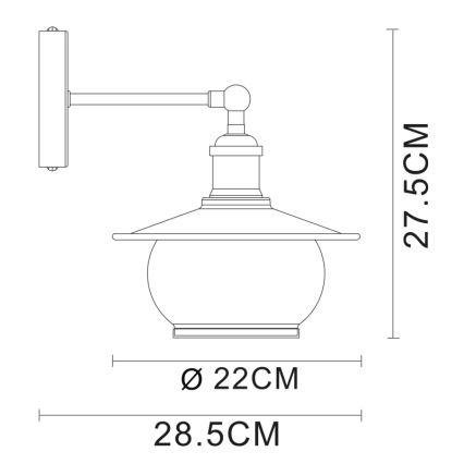 Globo 69030W - Aplique 1xE27/60W